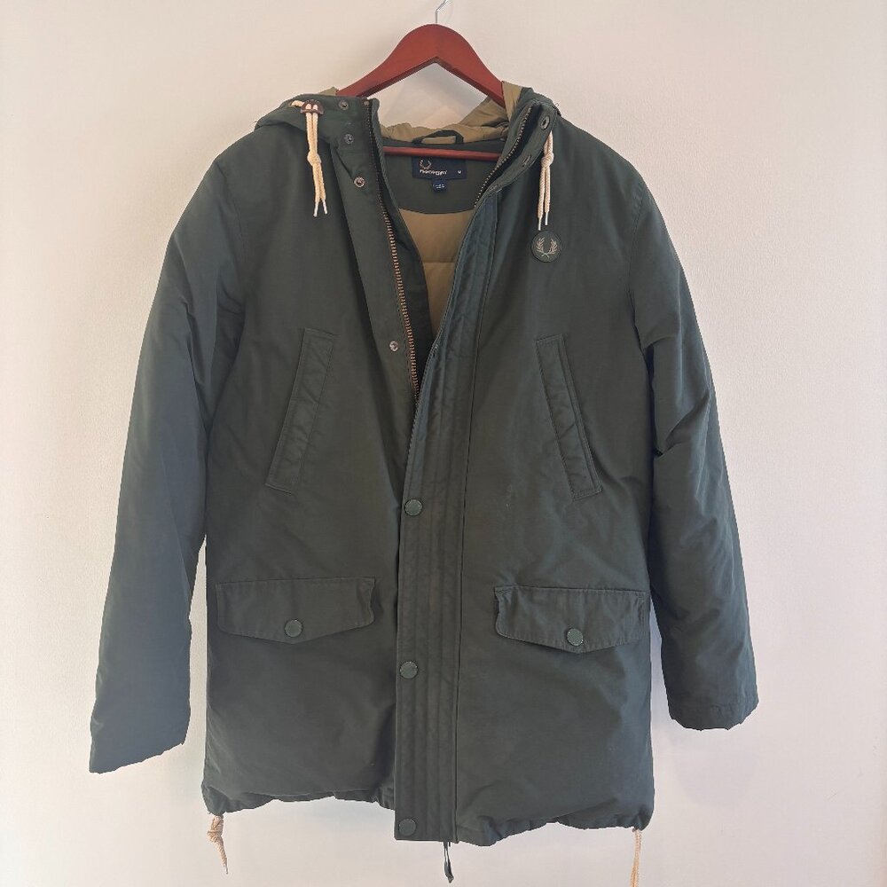 Fred Perry Parka - Green, Size M